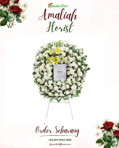Krans Bunga Duka Cita di Sangaji Utara